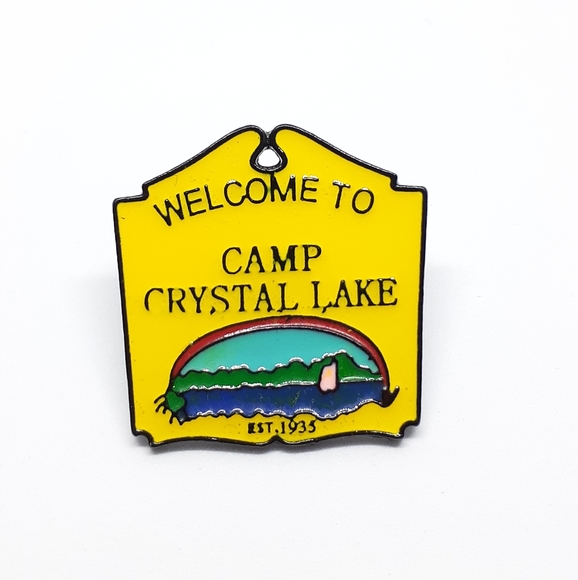 Jewelry - Friday the 13th enamel pin camp crystal lake